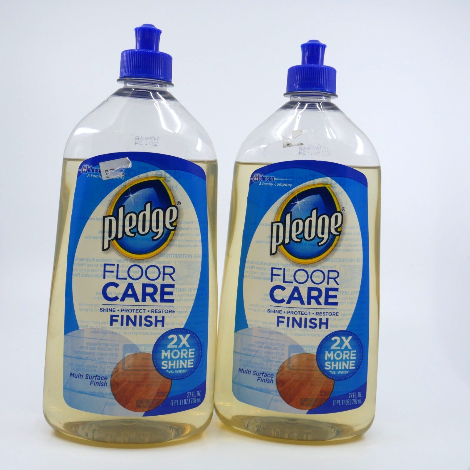 2 SC Johnson PLEDGE Floor Care Multi-Surface Shine Protect Restore 27oz