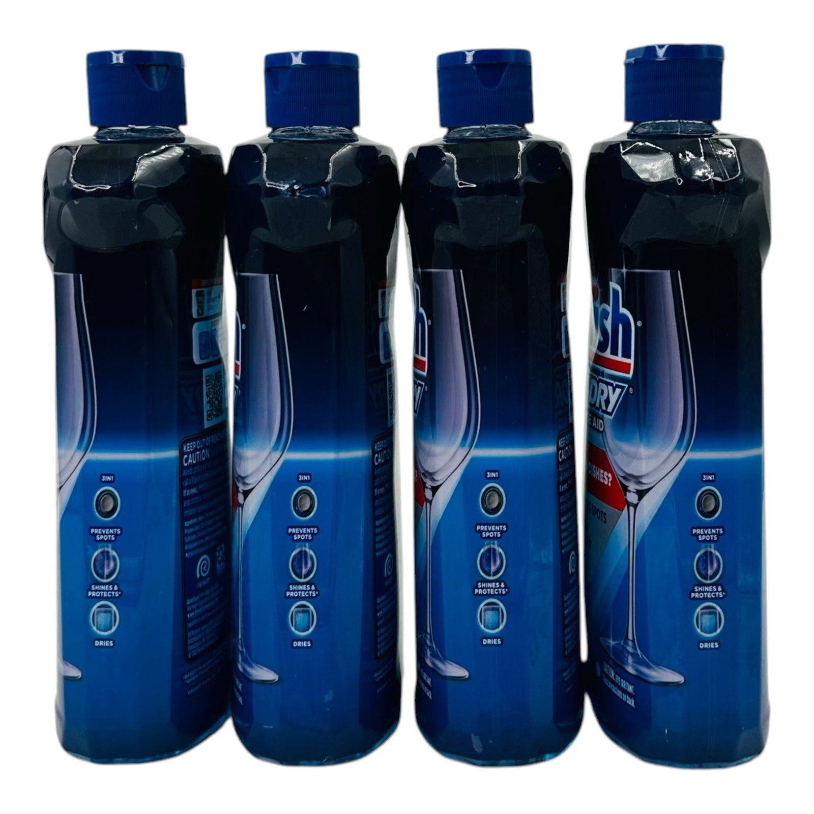 4 Count Finish Jet-Dry Rinse Aid 3 in 1 Prevents Spots, Sines & Protects, Dries