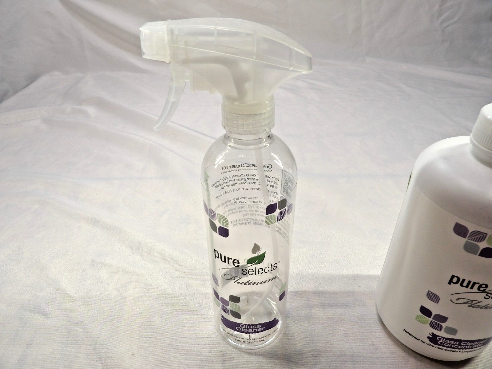 New Pure Selects Glass Cleaner Concentrate Seal Was Cut Never Used W/Sprayer 1Qt
