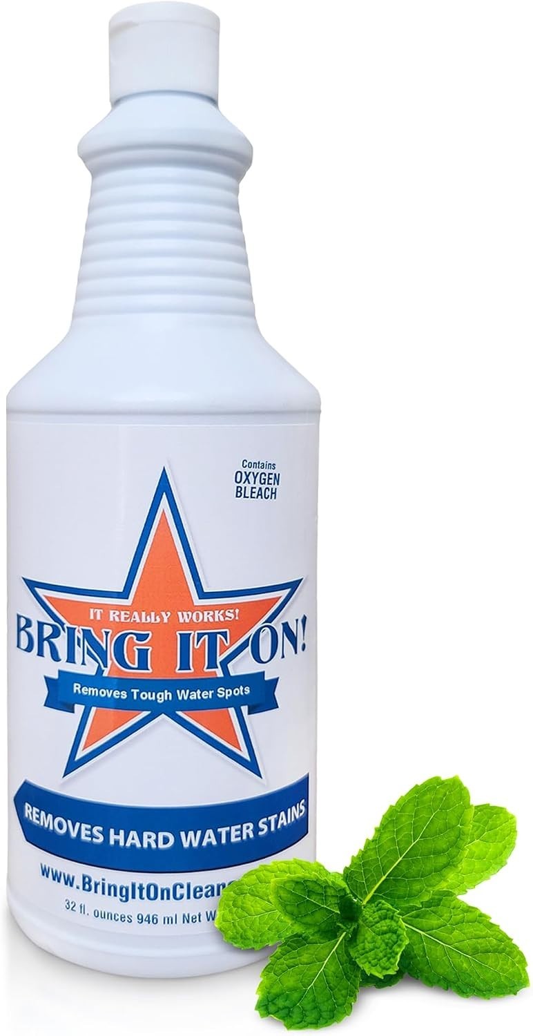 32oz Bring It On Stain Remover and Grout Cleaner – Non-Toxic with Mint Freshness