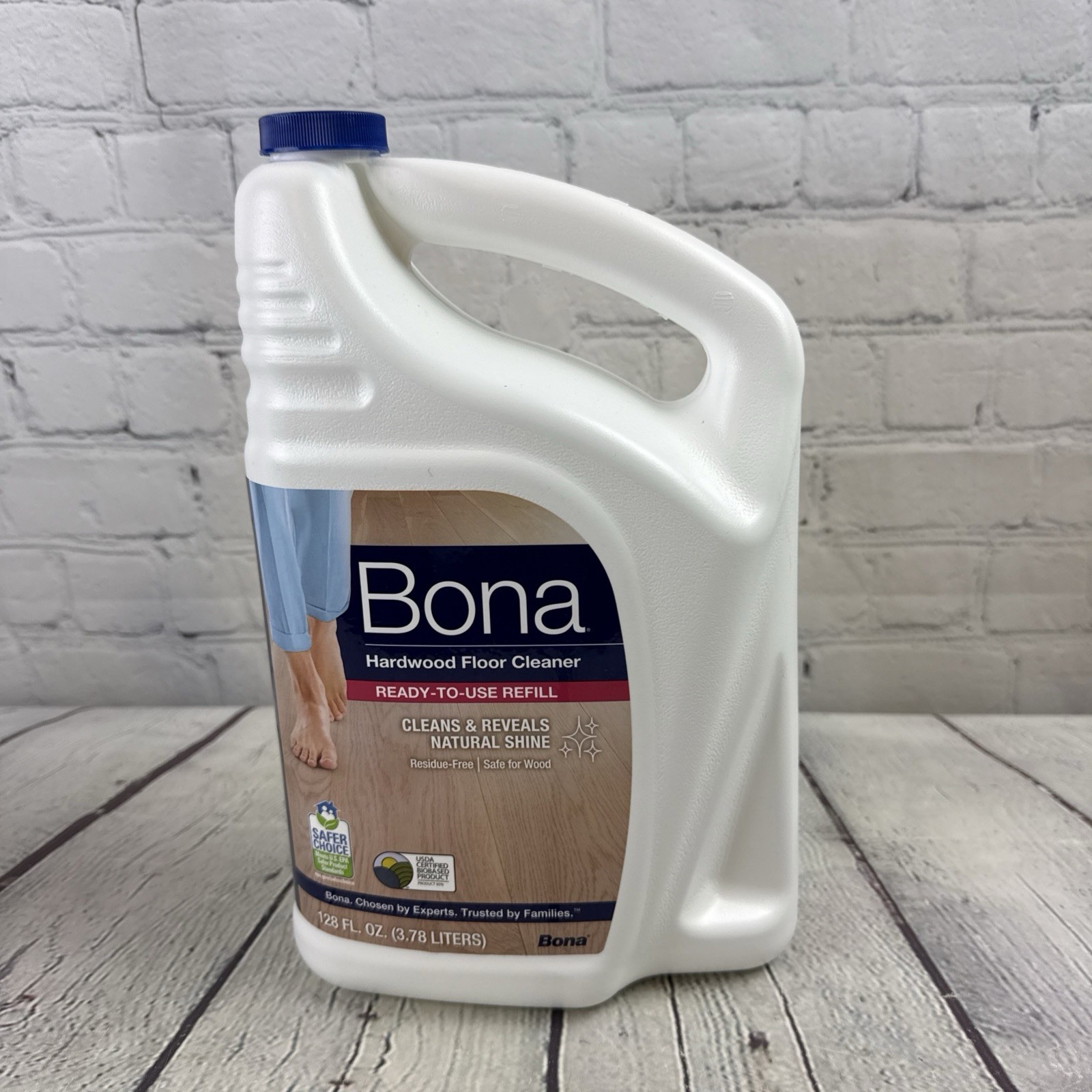 Bona Hardwood Floor Cleaner Refill – 128 fl oz 128 Fl Oz (Pack of 1),
