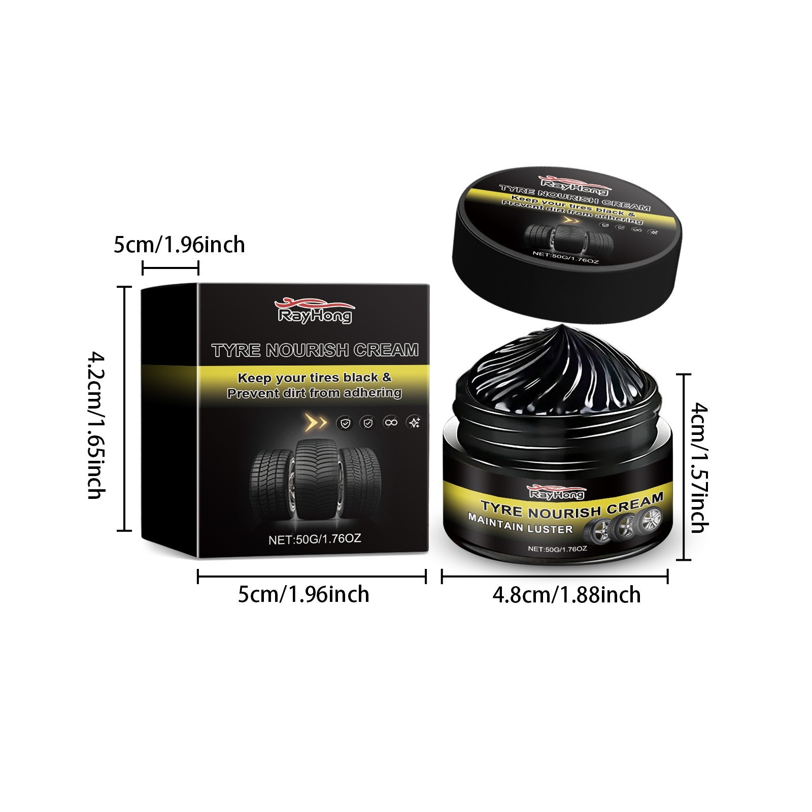 Tyre Nourish Cream,Maintain Luster For Cars,UV Protection And Waterproof Coating