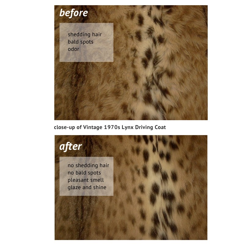 Complete Fur Care Kit for Mink Fox Lynx Fake Faux Fur Cleaning Glazing Odor Remo