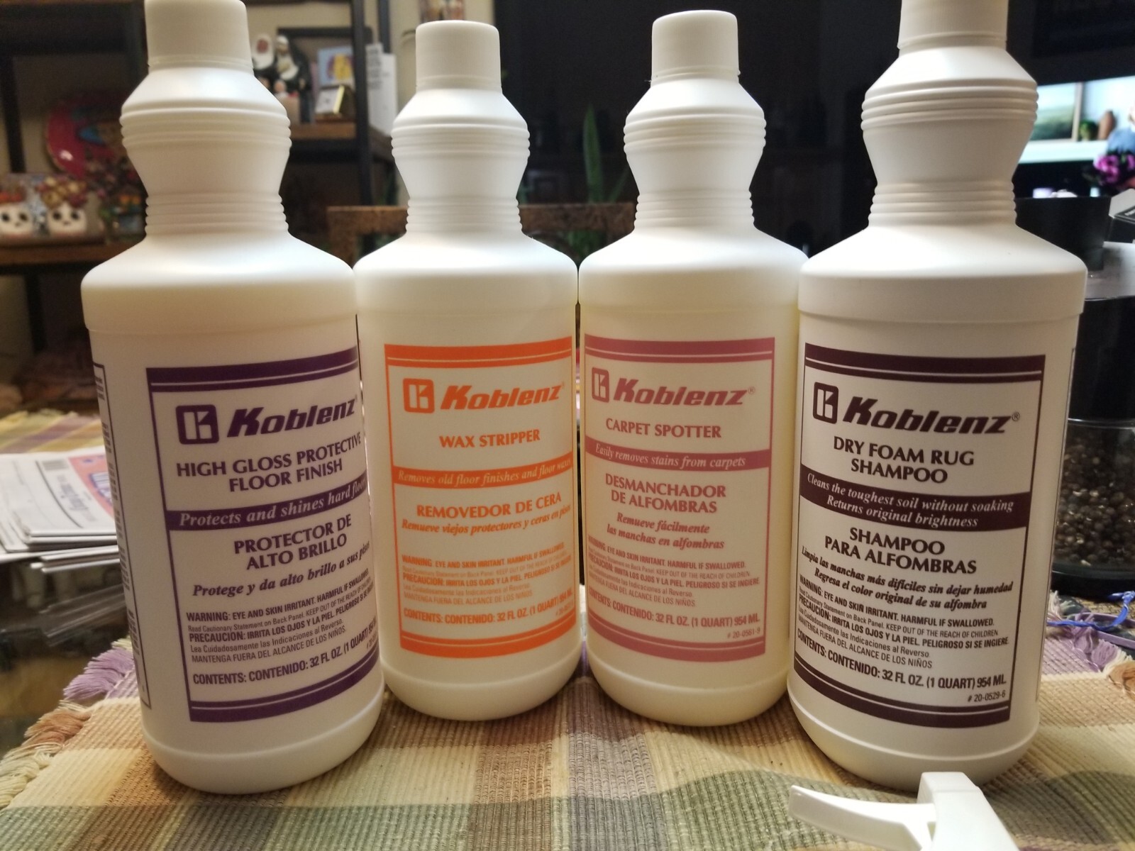 (4) 32oz Bottles Koblenz Professional Floor Care Products Kit B Ships FREE!!