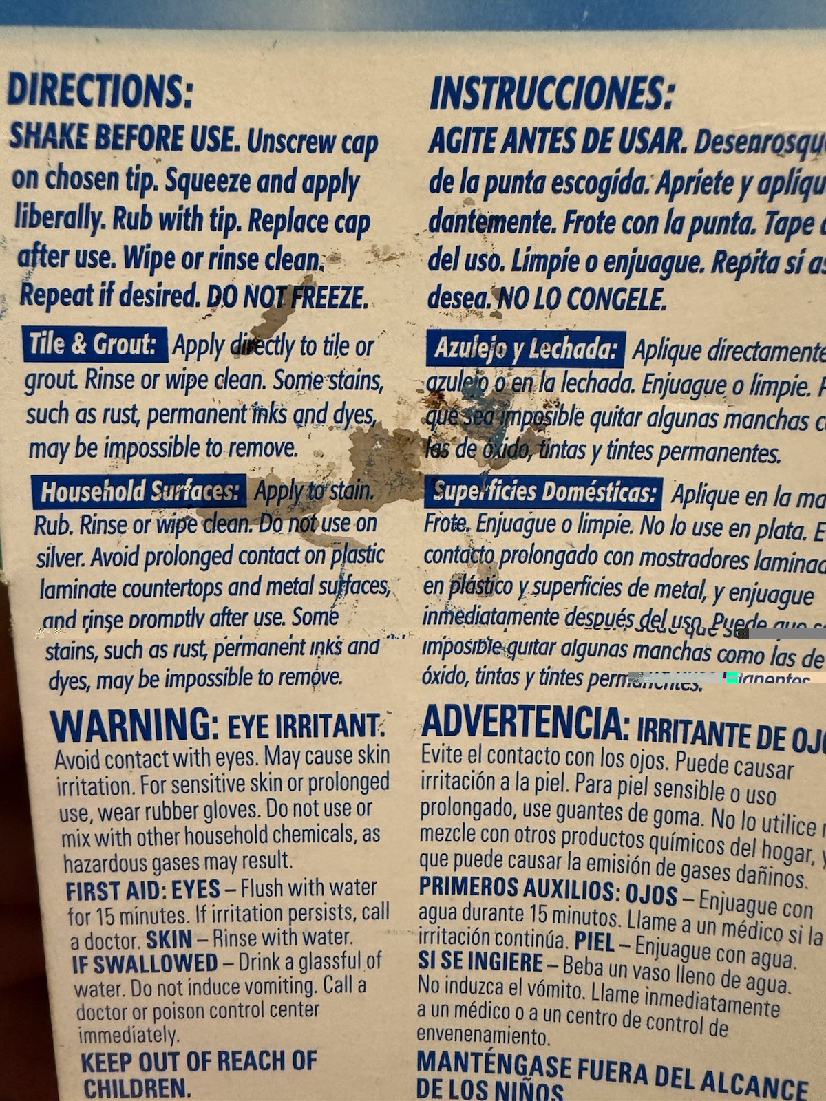 TILEX Tile & Grout Pen Removes Stains 2 oz Clorox Bleach NEW OLD STOCK