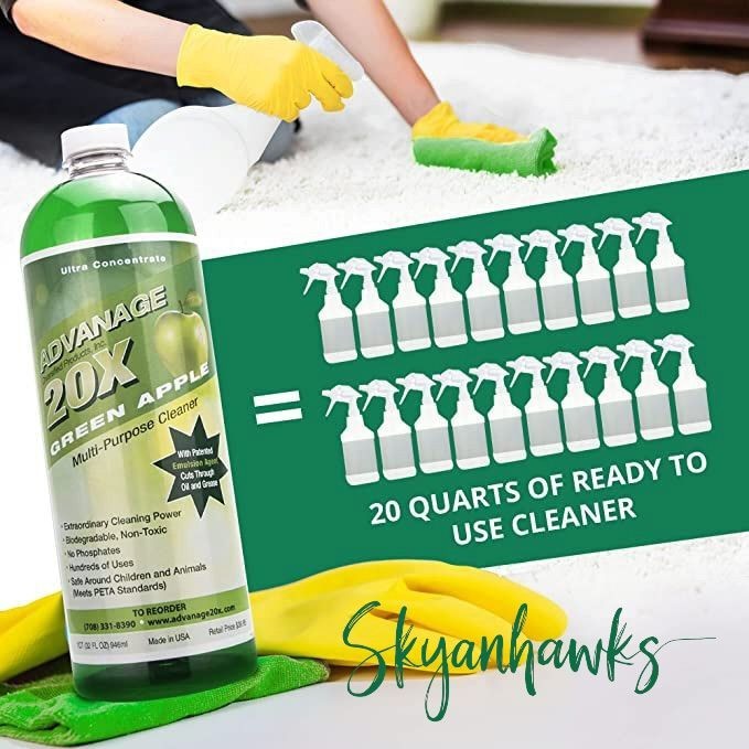 USAdvanage 20X Degreaser Household Cleaner Concentrate Refill, 32 oz Citrus