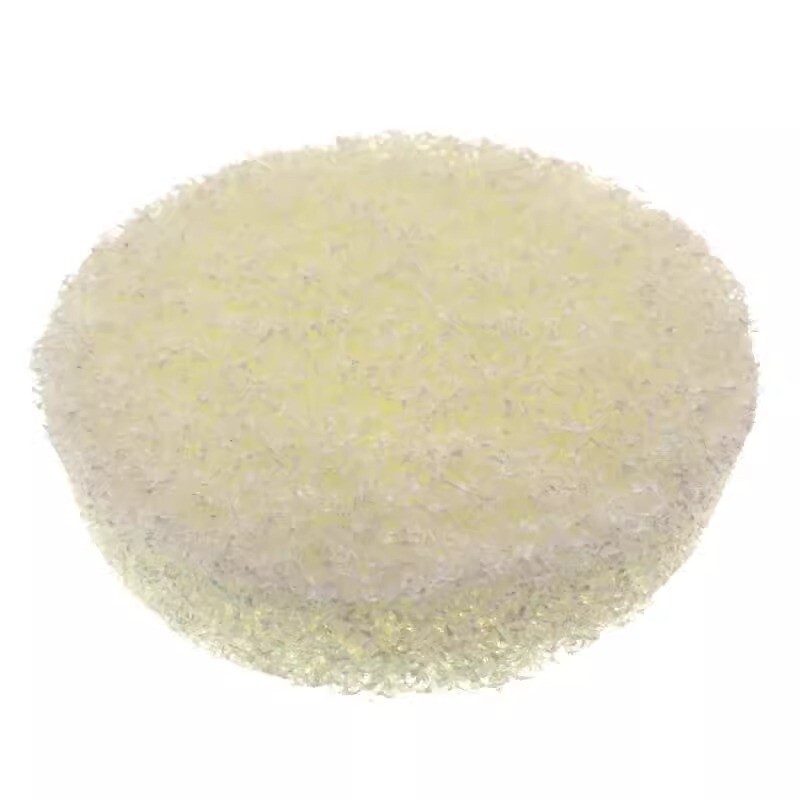 4 Inch 100mm White Round Flocking Scouring Pad Nylon Fiber Abrasive Sanding Disc