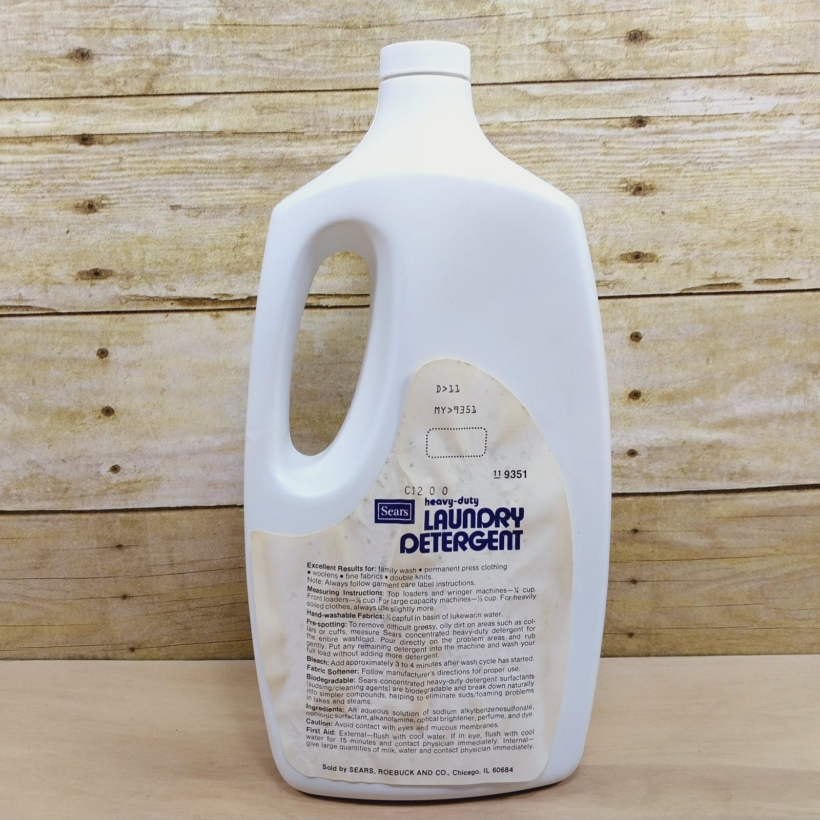 VTG Sears Heavy Duty Liquid Detergent Concentrated 64 FL OZ Sealed NOS RARE HTF!