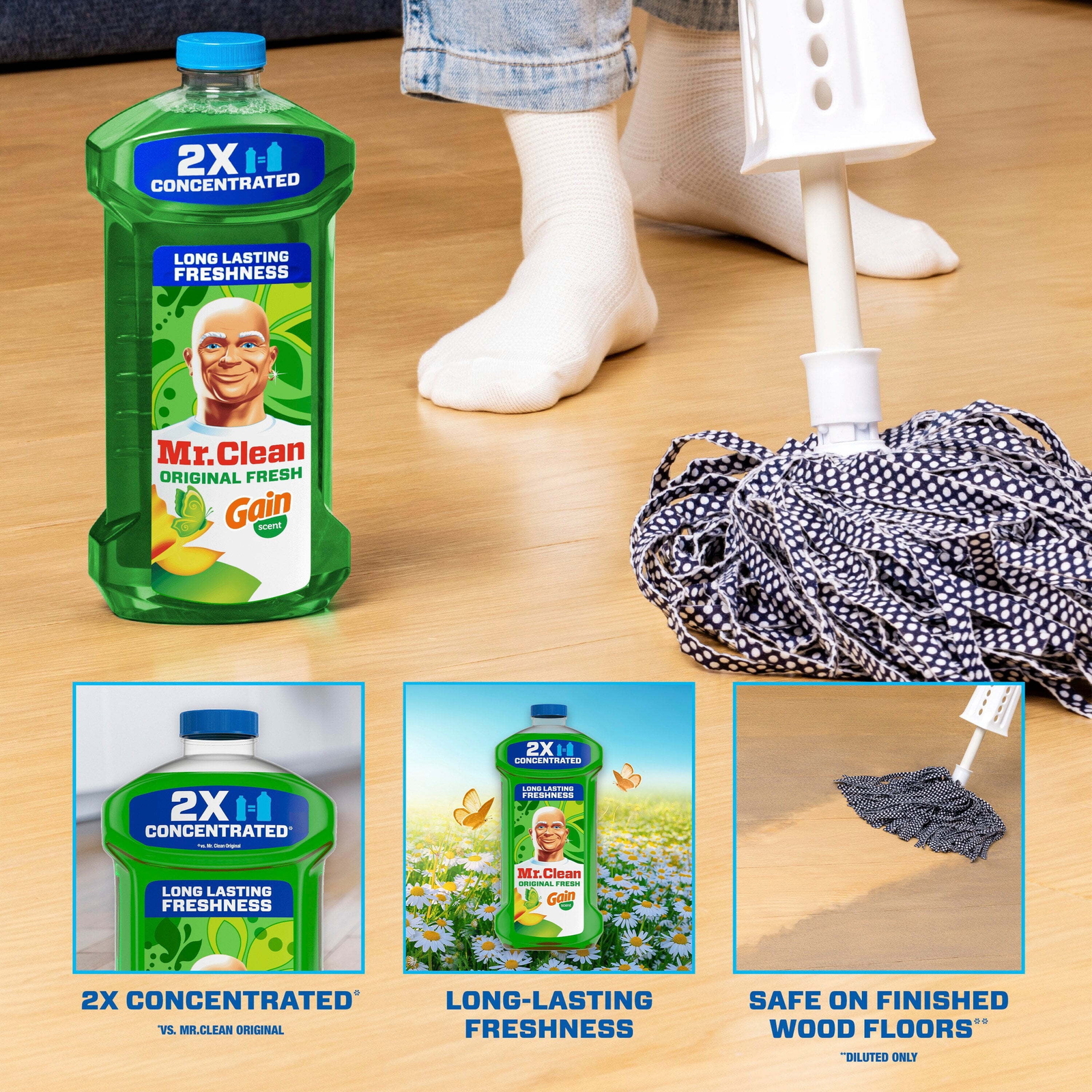 2X Concentrated Multi Surface, All Purpose Cleaner with Scent, 41 fl oz