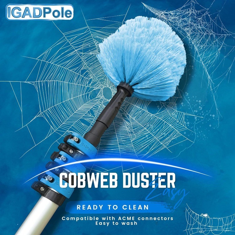 IGADPole 24 FT Water-Fed Washing Kit with Soap-Dispenser, Brush, 10″ Squeegee