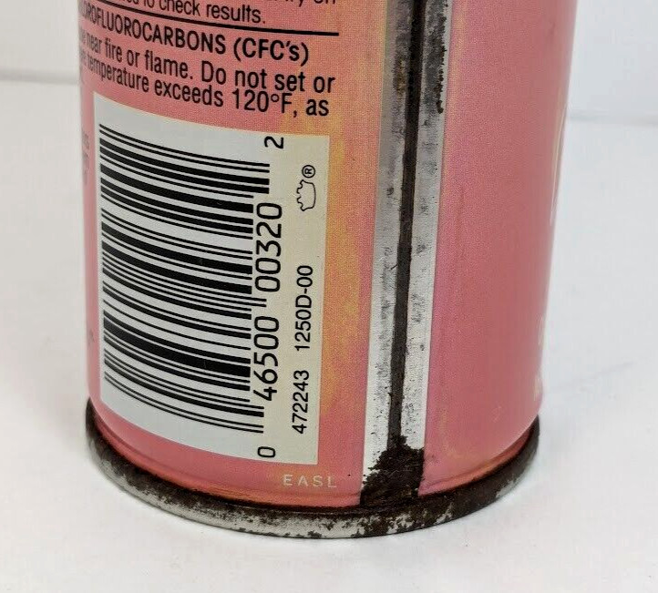 Pledge Spring Fresh 7oz Pink 1991 Spray Can Johnson Wax Dust Used Movie TV Prop