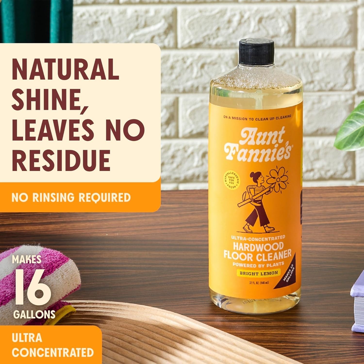 Ultra Concentrated Hardwood Floor Cleaner, Vinegar-Free Plant Based Hardwood …