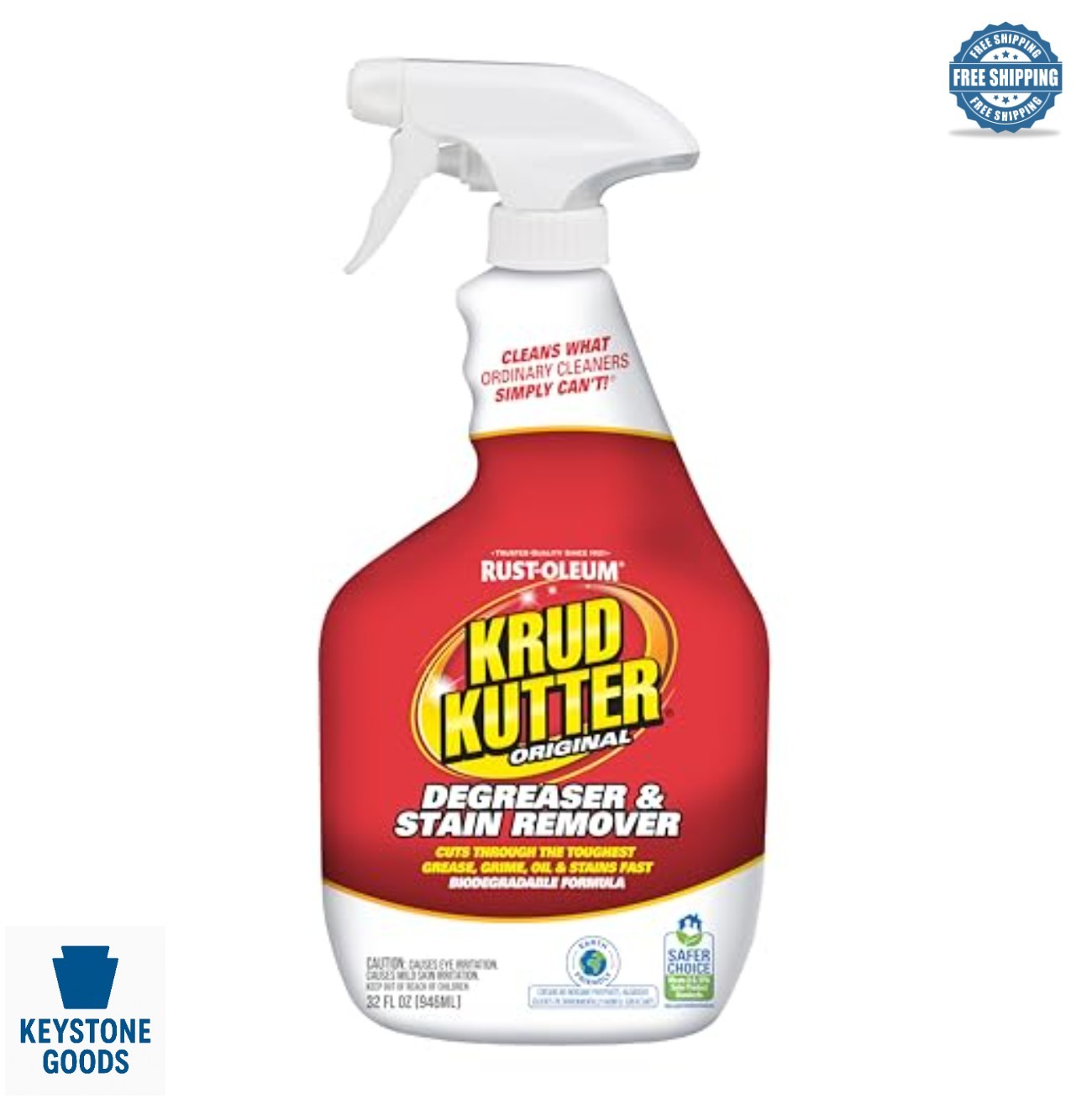 Cleaner Degreaser Spray 32 oz Multi-Surface Biodegradable Water Based Grease