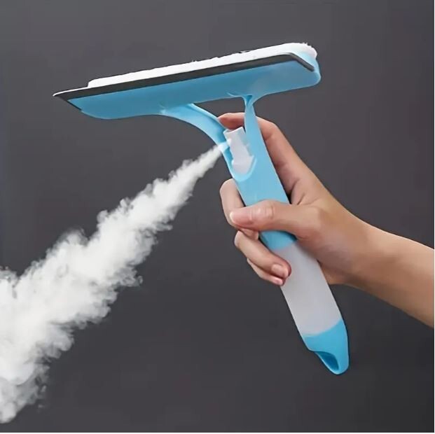 3 In 1 Glass Wiper Scraper And Sprayer Window Scraper Window Cleaning Tools- USA