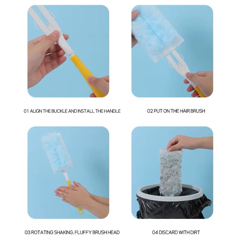 30 pcs Duster Refills Disposable Duster Refills Compatible for Swiffer (Blue)