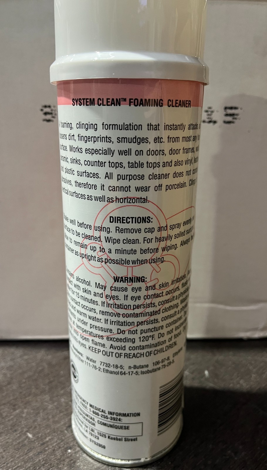 12 Cans- 19 oz Aerosol Spray All Purpose Foaming Cleaning Cleanser W/ Ammonia