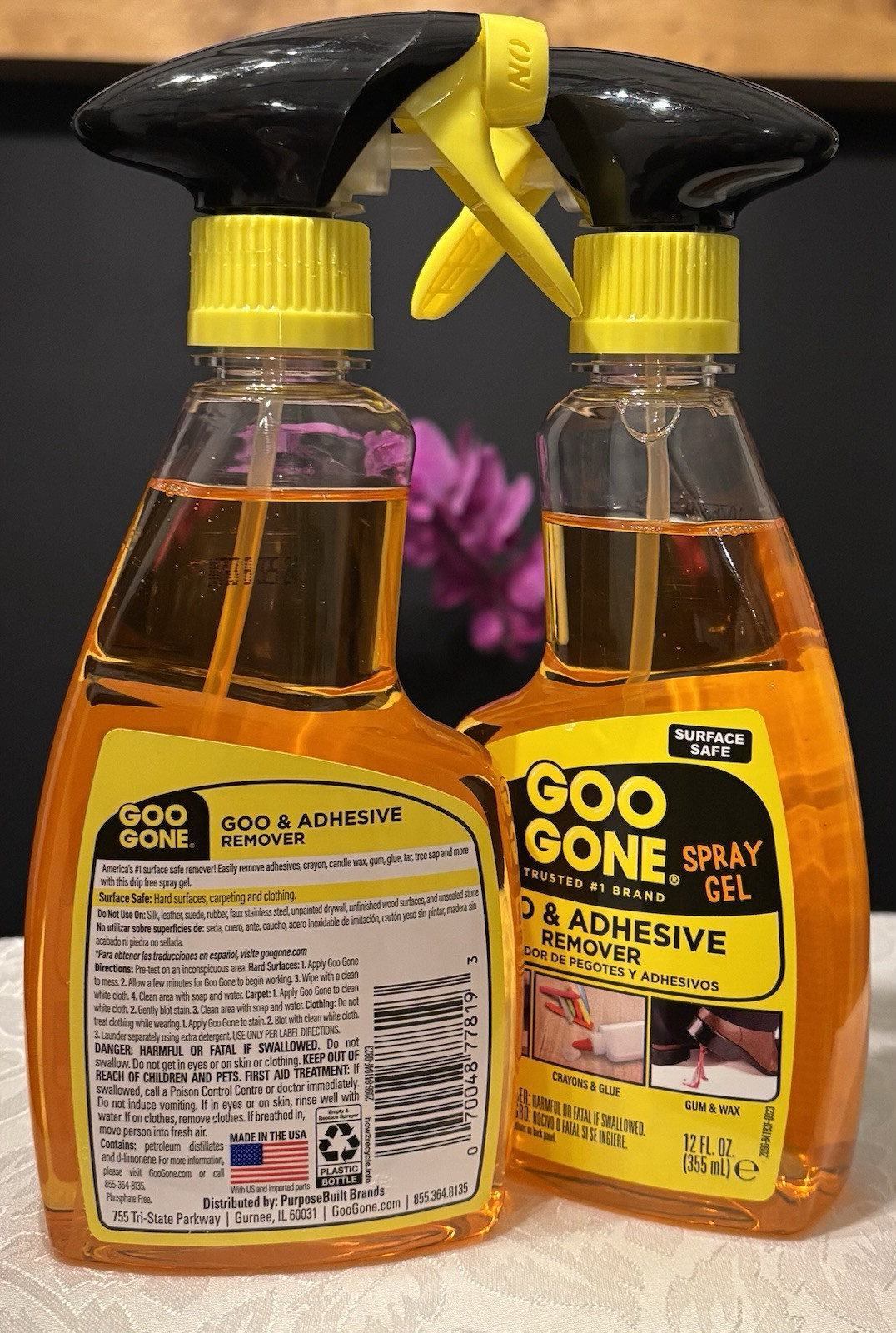 Goo Gone Original Spray Gel – 12 fl. oz (lots of 2)