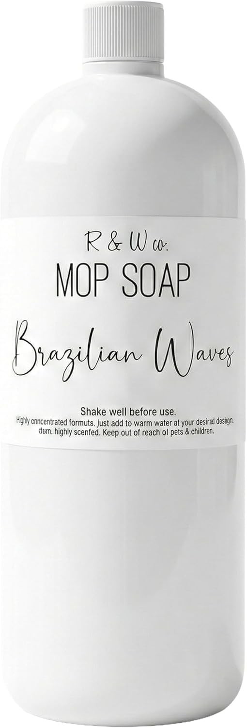 R&W CO. 32 oz Mop Soap Brazilian Waves Scented, Gentle Floor Cleaner for al…