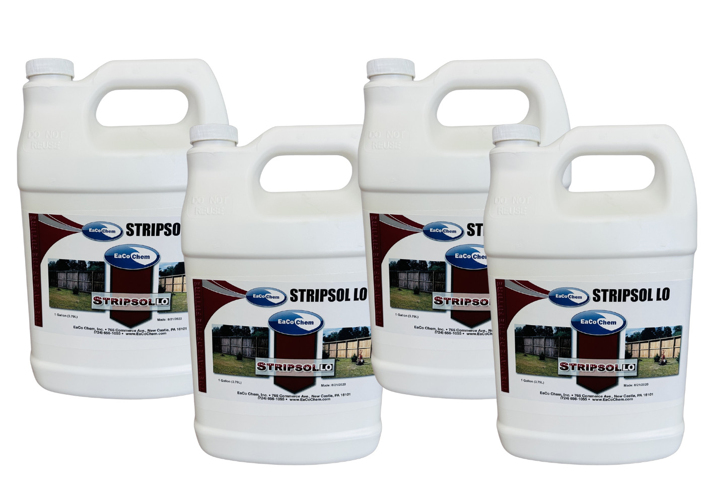 EaCo Chem STRIPSOL LO – Non-Hazardous Stripping Agent – 4 Gallon Case