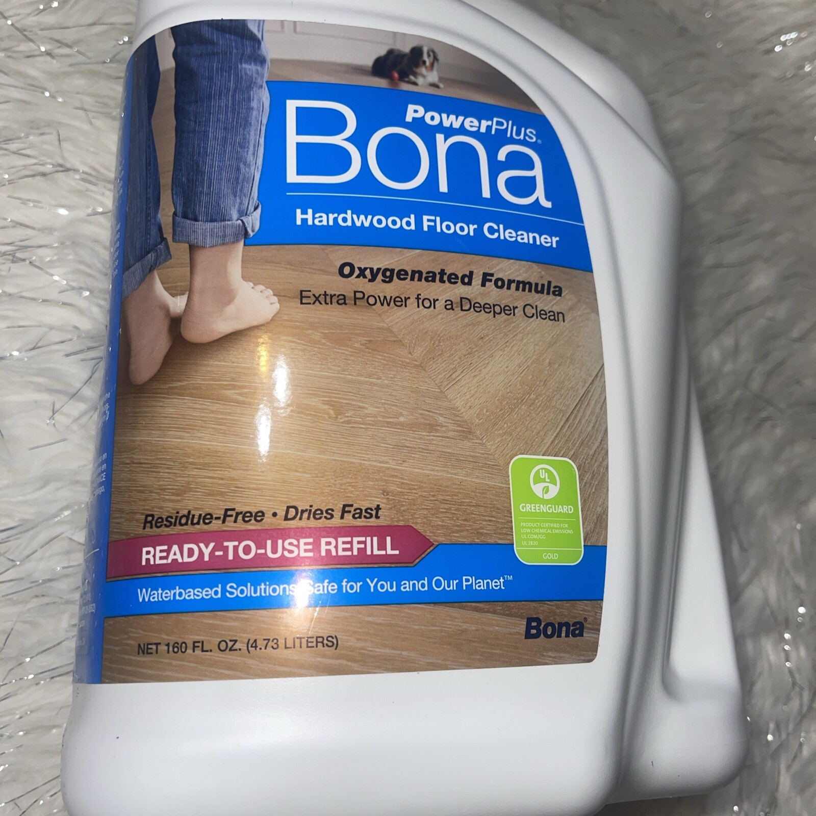 Powerplus Hardwood Floor Deep Cleaner Refill 160 Fl Oz – Refill for Spray