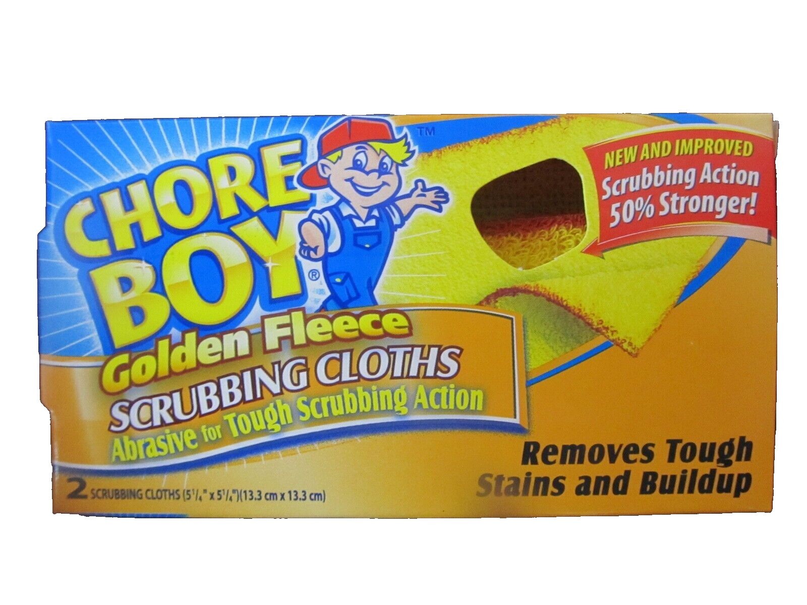 Chore Boy Golden Fleece Scouring Cloths 1 Box of 2. NEW!