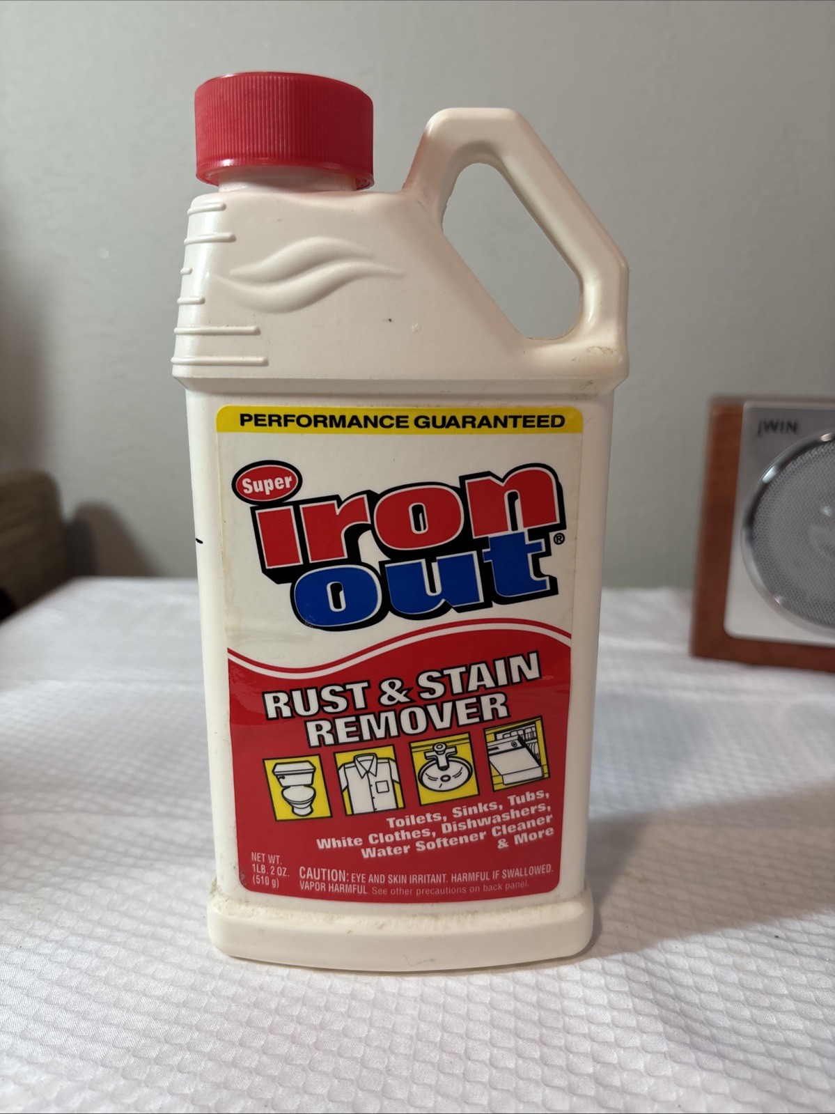 SUPER IRON OUT Powder Rust Stain Remover 1 lb 2oz Bottle Cleaner Laundry Iron