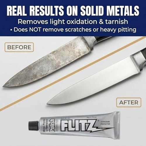 Flitz Multi-Purpose Metal Polish Paste 1.76oz Tube Chrome Cleaner 20 Pack