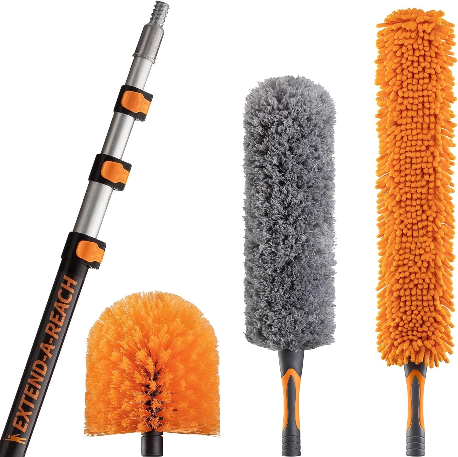 20 Foot High Duster Kit with 4-12 ft Extension Pole High Ceiling Duster C…