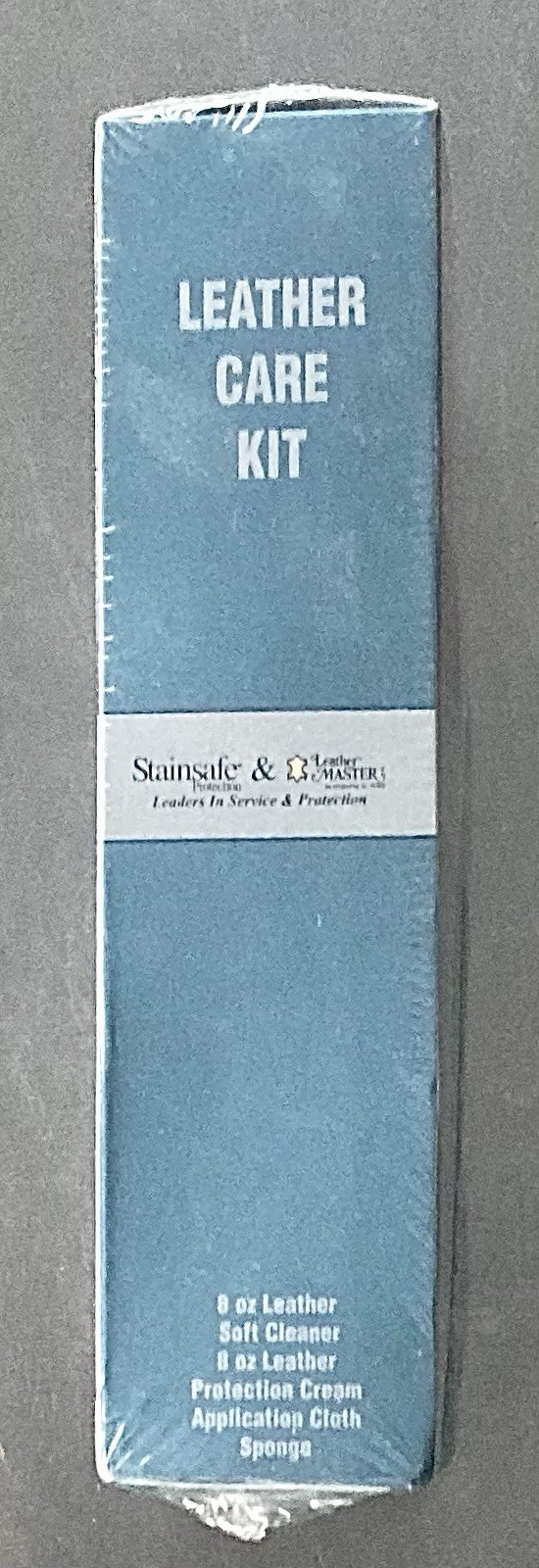 Stainsafe Leather Care Kit – 8oz Leather Master Cleaner Protector Sponge – New