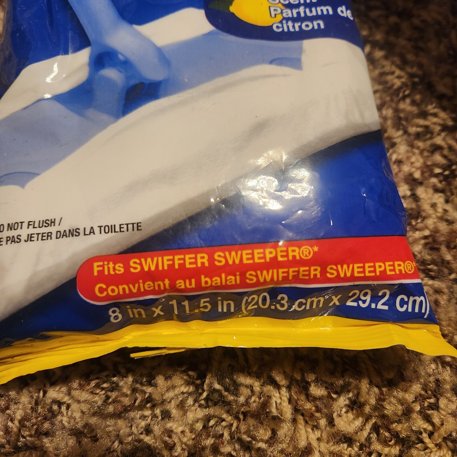 SCRUB BUDDIES Lemon Scent Wet Mop Sweeper Cloths Refills 20 Ct Pack 8″ X 11.5″