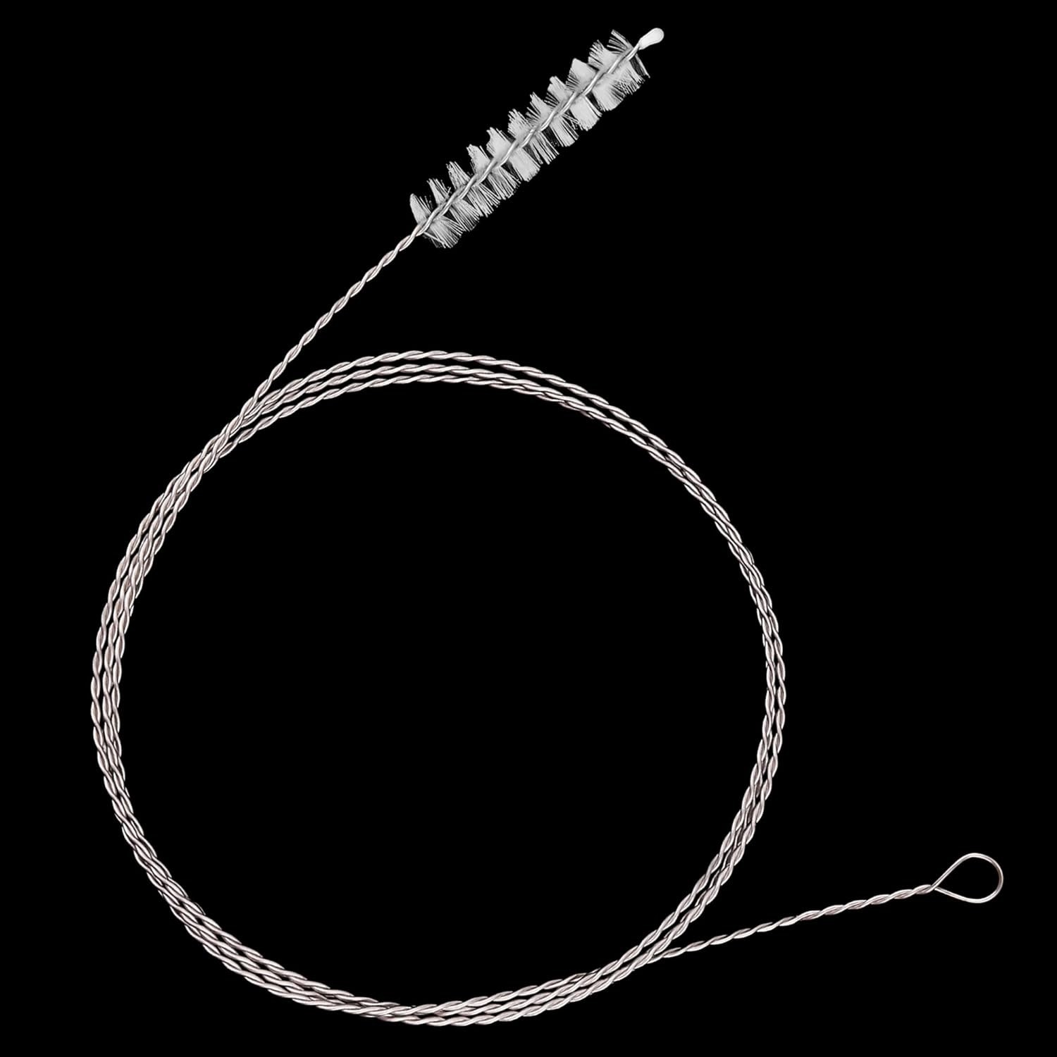 Nylon & Stainless Steel Drain Brush – 143cm Flexible Tool for Easy Clog Removal