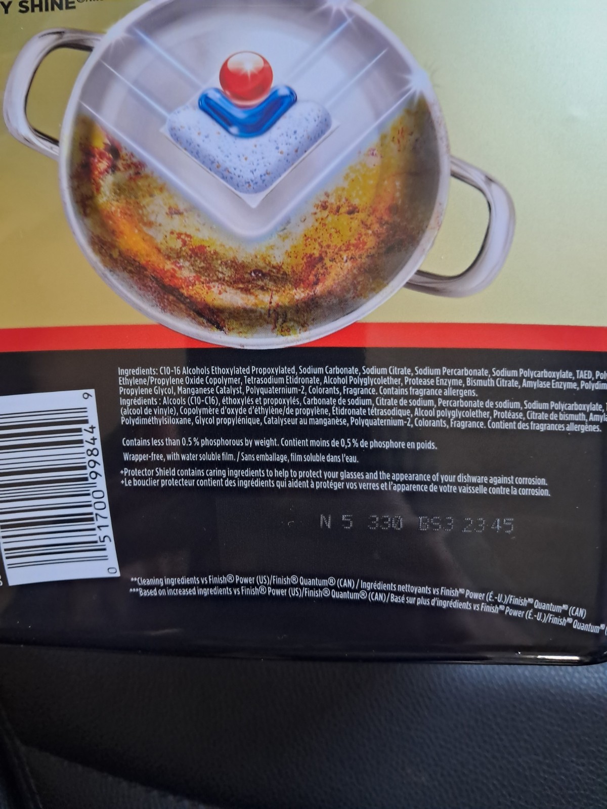 Finish Ultimate Infinity Shine Dishwasher Pods 62 Tabs