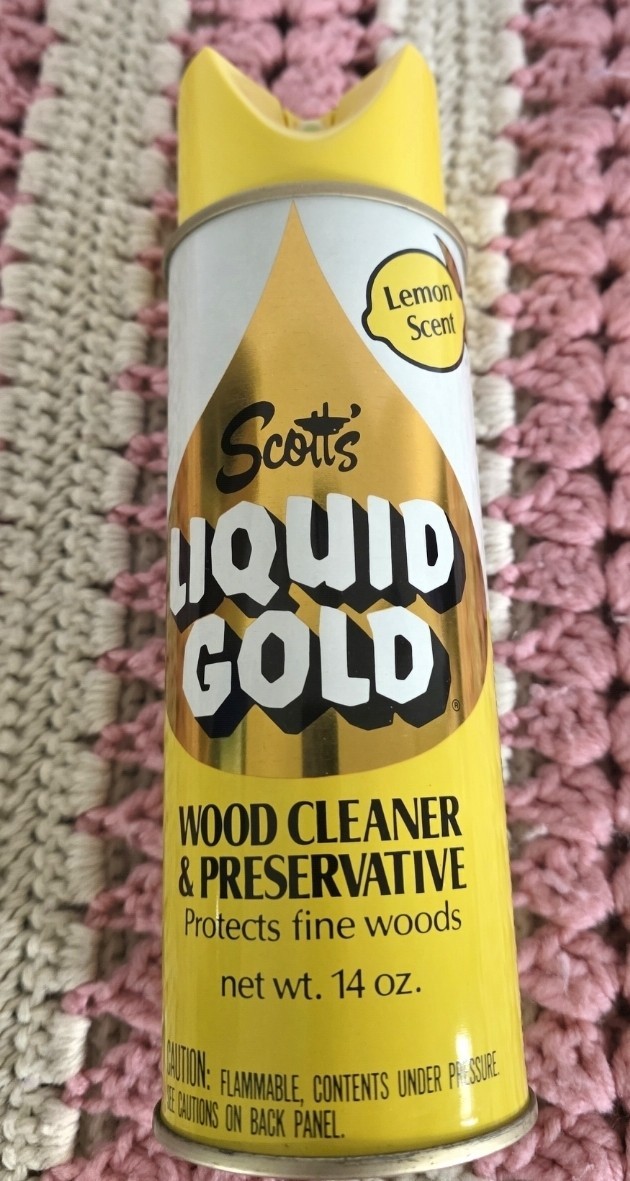 Rare Vintage Scott’s Liquid Gold 14 oz Lemon Scent Wood Cleaner Prop Full Can