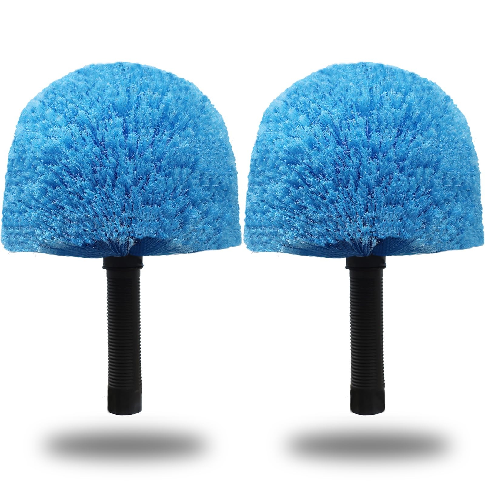 2 Pack Cobweb Duster Head Brush Twist On Web Cleaning Tool for Outdoor Indoor
