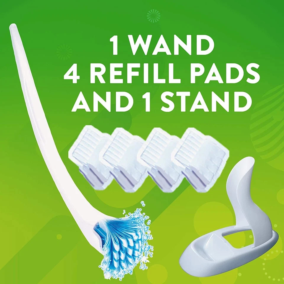 Toilet Bowl Cleaning System with Flushable & Disposable Cleaner Refill Pads, Fig