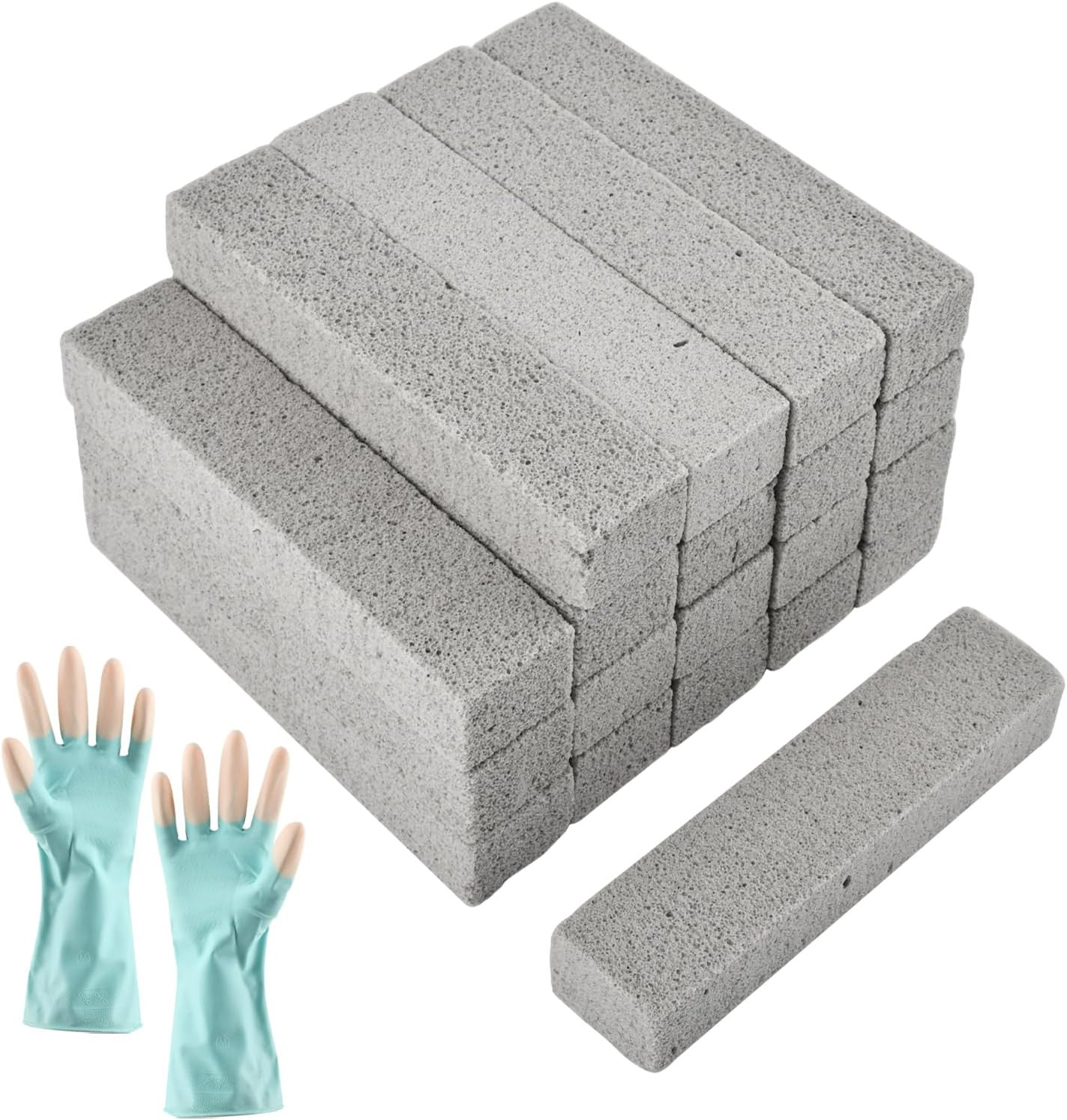 20 Pack Pumice Stone Toilet Bowl Cleaner Pool Tile Stain Remover Cleaning Block