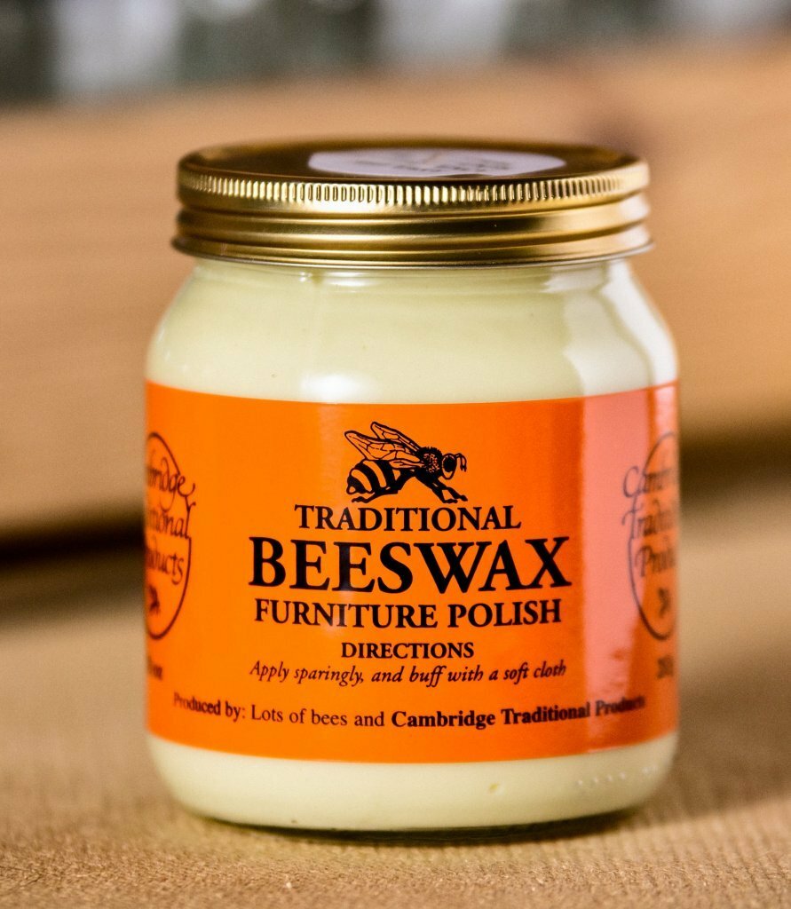 Cambridge Traditional Beeswax Jar Furniture Wood Polish Neutral Wax Paste 283g