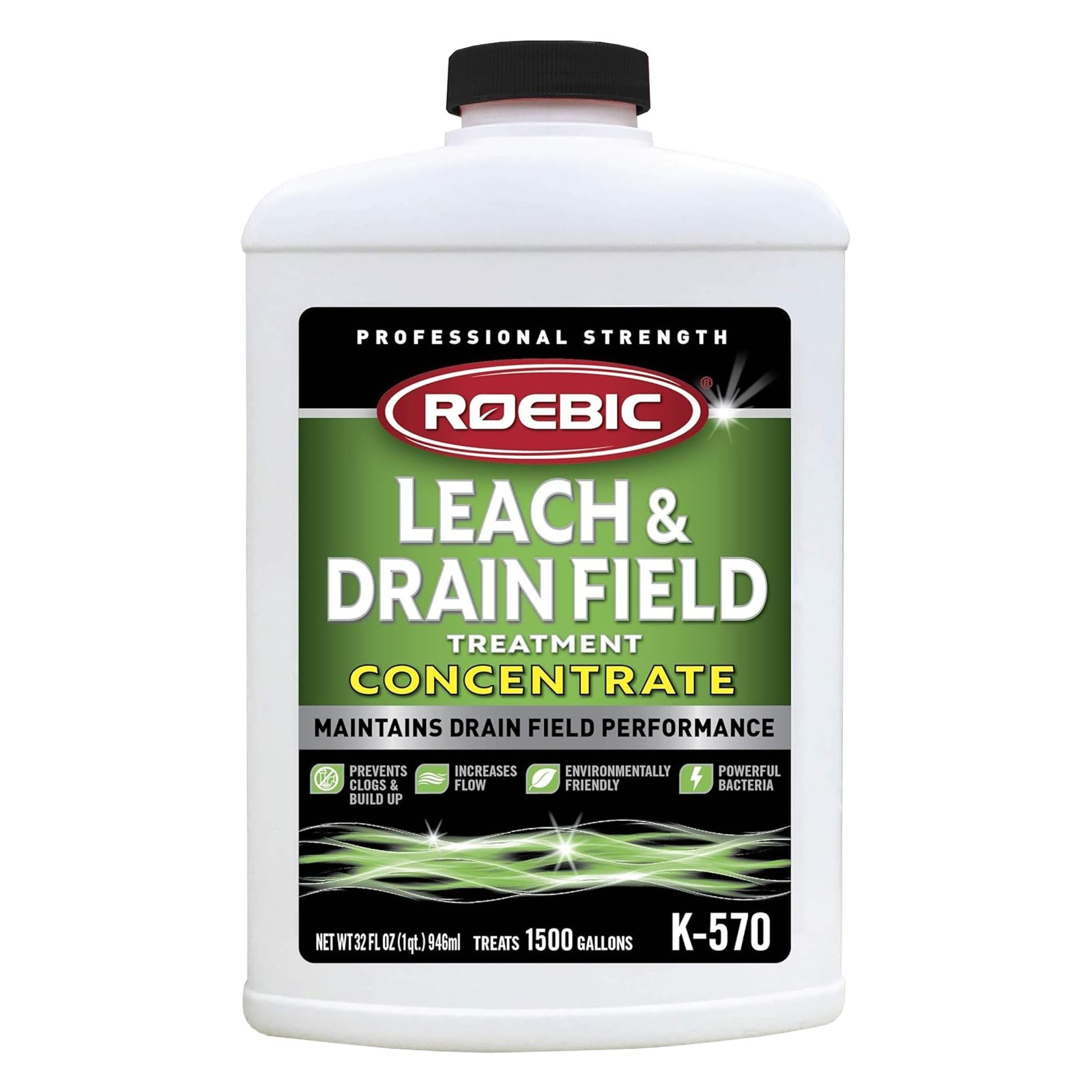 32oz Leach & Drain Field Opener Concentrate – Septic Tank Treatment, Clog Remove