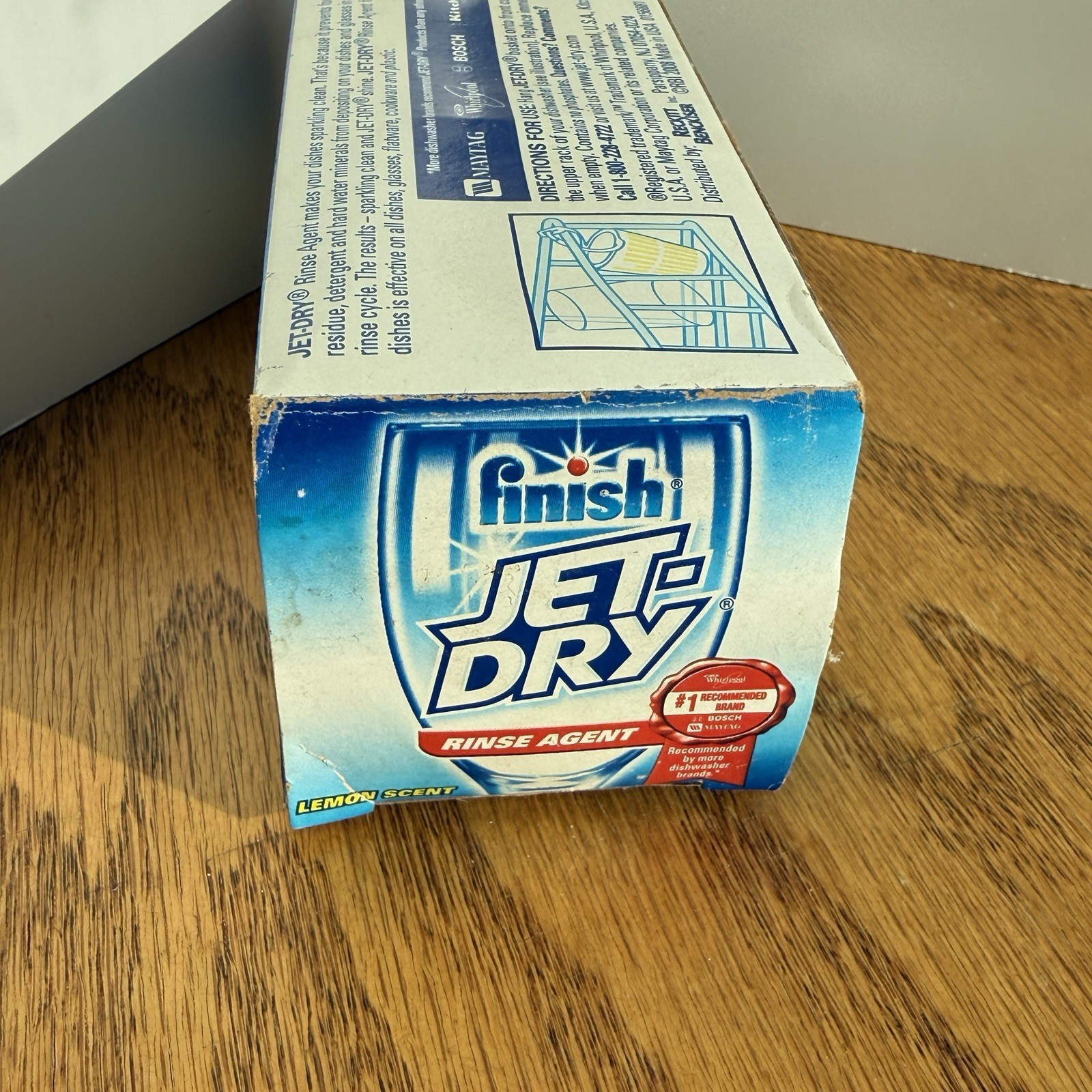 Jet-Dry Sparkle Rinse Agent For Dishwasher Lemon Scent One Box of 2 Baskets NOS