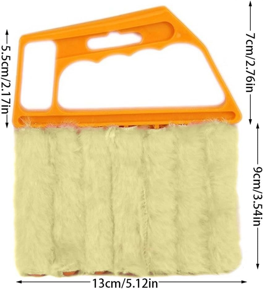 Compact Window Blind Cleaning Brush – 7 Slat Ergonomic Tool for Easy Dusting
