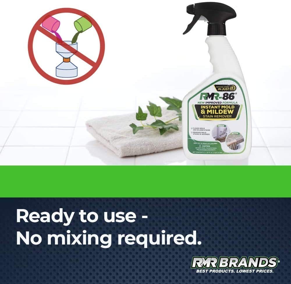 RMR-86 Instant Mold and Mildew Stain Remover Spray – Scrub Free 30 Fl Oz