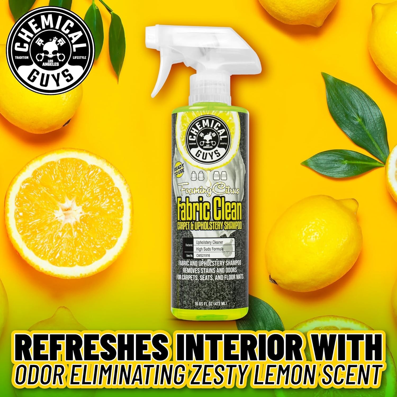 Carpet and Upholstery Cleaner Sprayable Citrus Fabric Cleaner for Cars