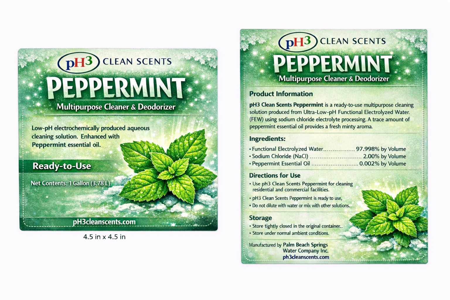 pH3 Clean Scents Peppermint