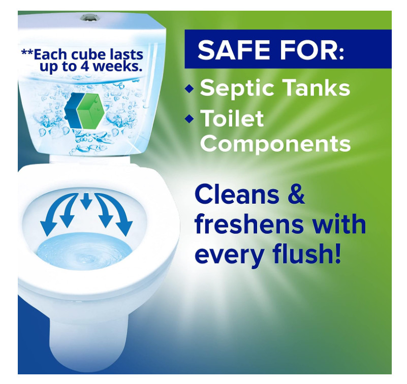 Soft Scrub in-Tank Toilet Cleaner Duo-Cubes, Alpine Fresh, 4Count