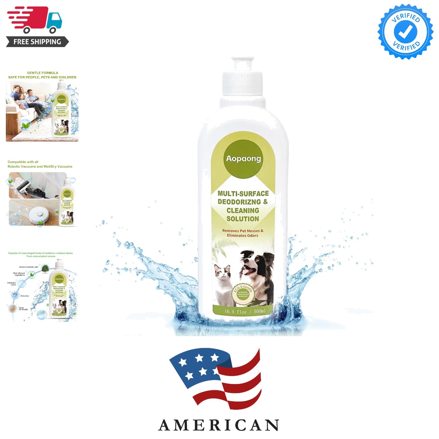 Multi-Surface Floor Cleaning Solution Household Floor Cleaner Care for All Ro…