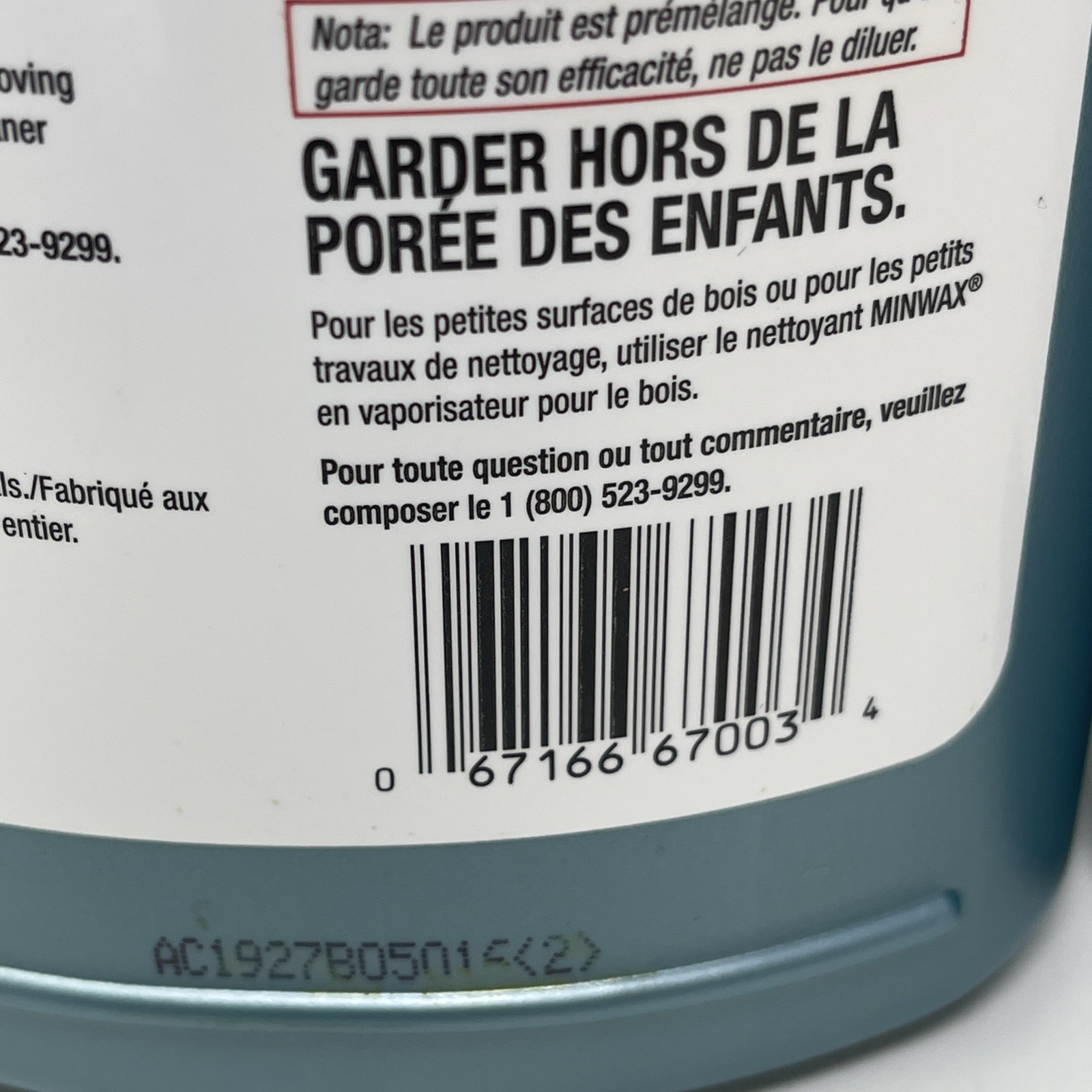 Minwax Hardwood Floor Cleaner No Scent 32 oz. 67003444 Case Pack 4 SHIPS FAST