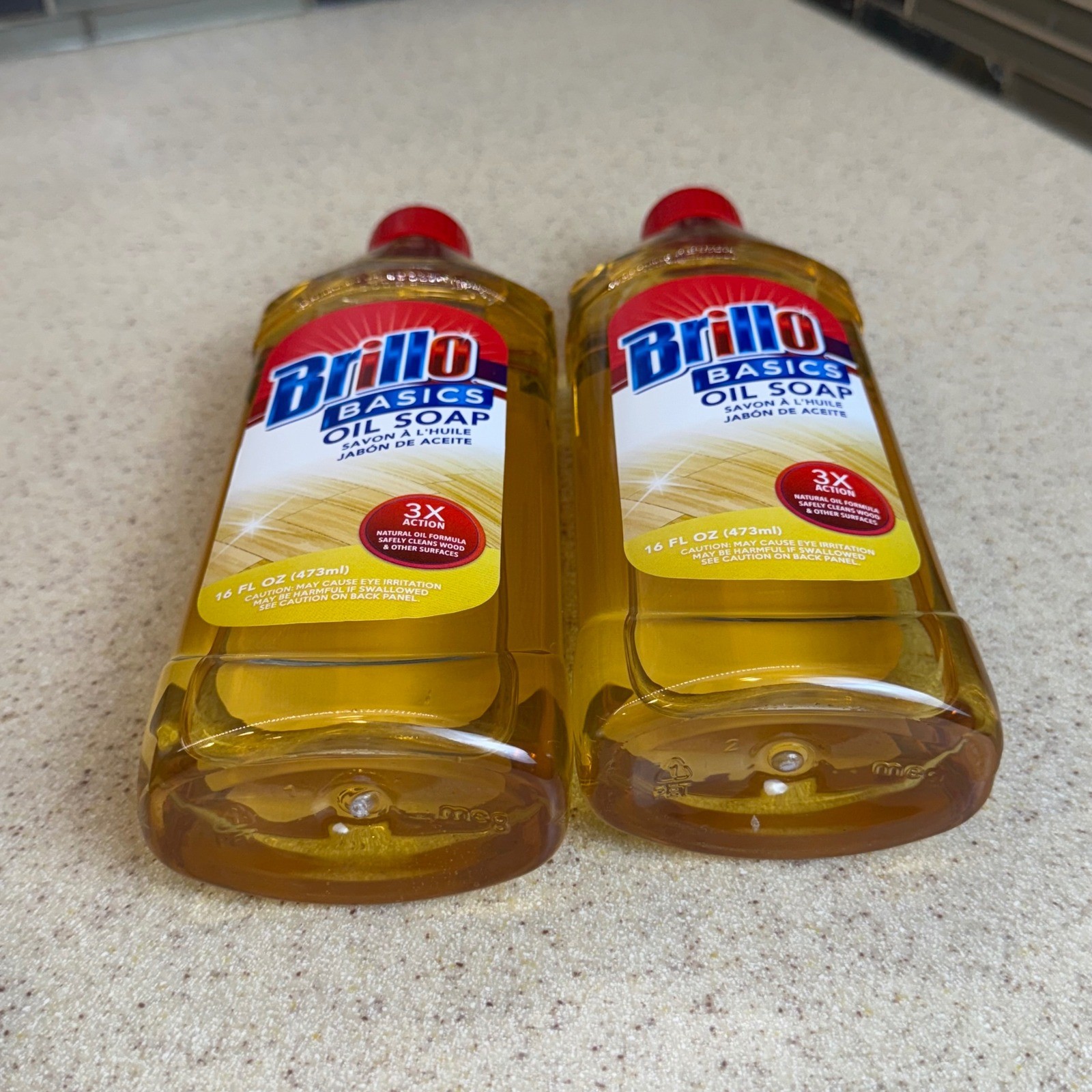 NEW Set Brillo Basics Oil Soap 3X Action Natural Wood Cleaner 16 fl oz NOS Exp.
