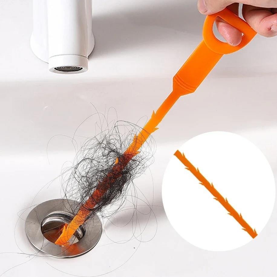 5PCS Drain Cleaning Tools Set – Toilet, Kitchen, Bathroom Clog Remover