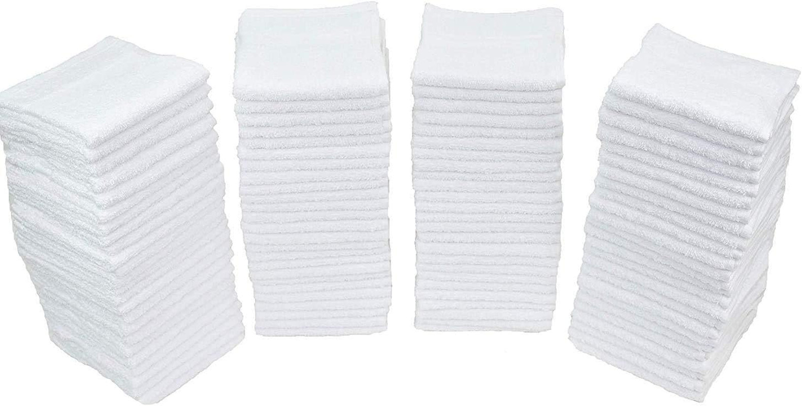 79171 Terry Cleaning Cloths, 12″X12″, White, 50 Pack