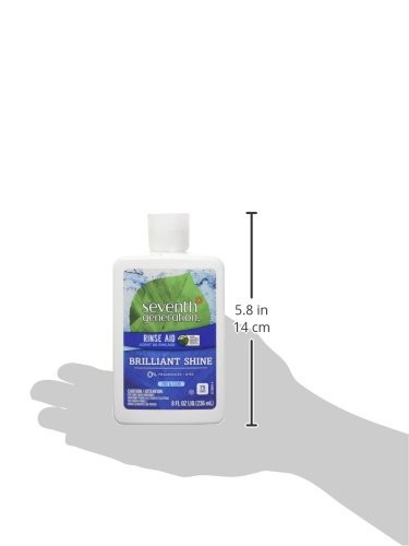Seventh Generation Free and Clear Rinse Aid Dishwasher Liquid, 8 Ounce